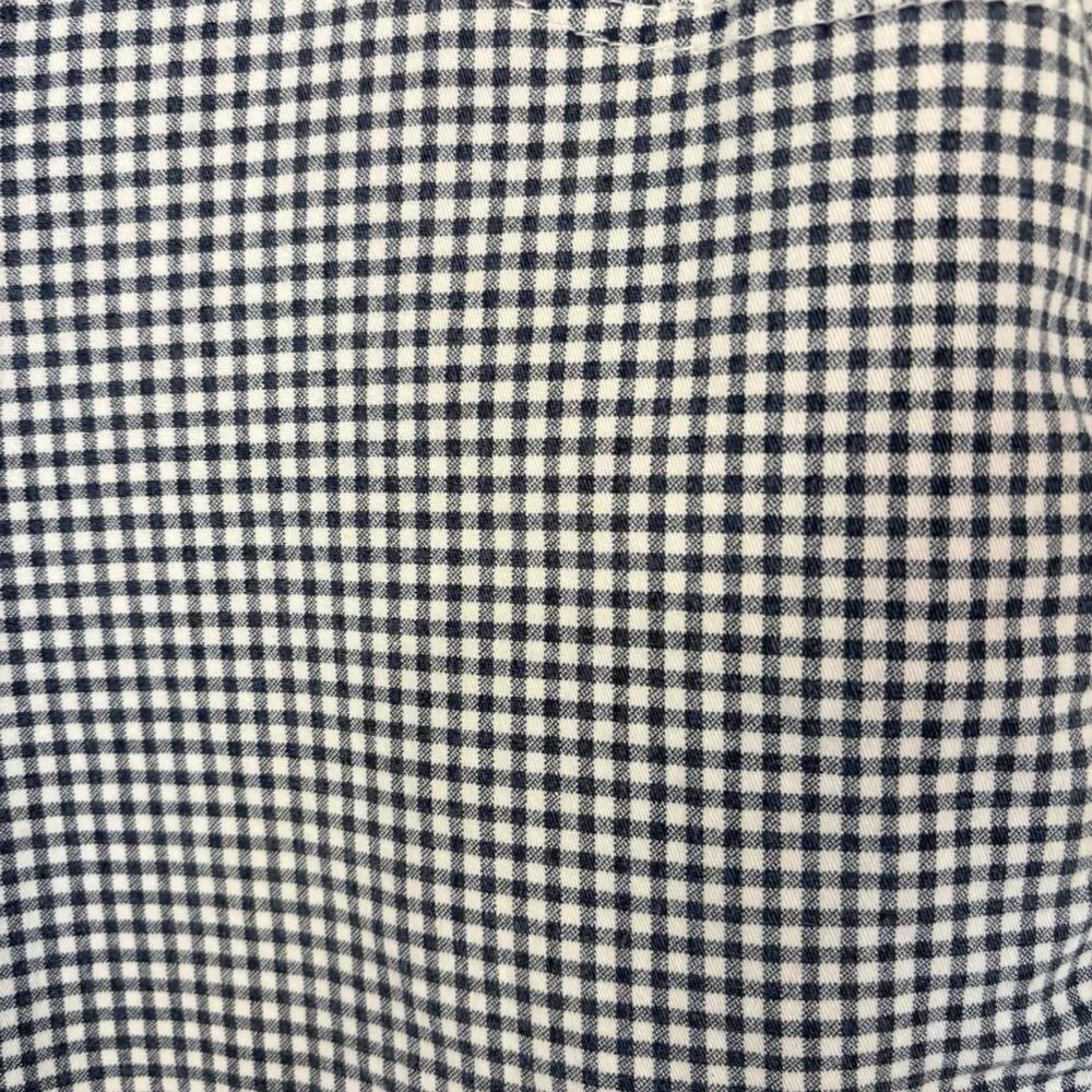 Crown & Ivy Womens 16 Hi Rise Skinny Blue White Gingham Pants Jeans_4